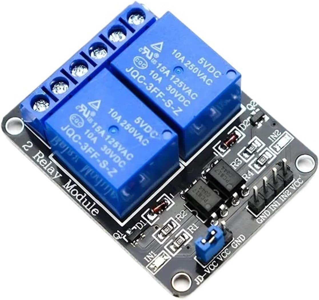 5V 12V 24V Relay Module with Optocoupler Relay Output 1 2 4 6 8 16Way Relay Module(12V,2 Way)