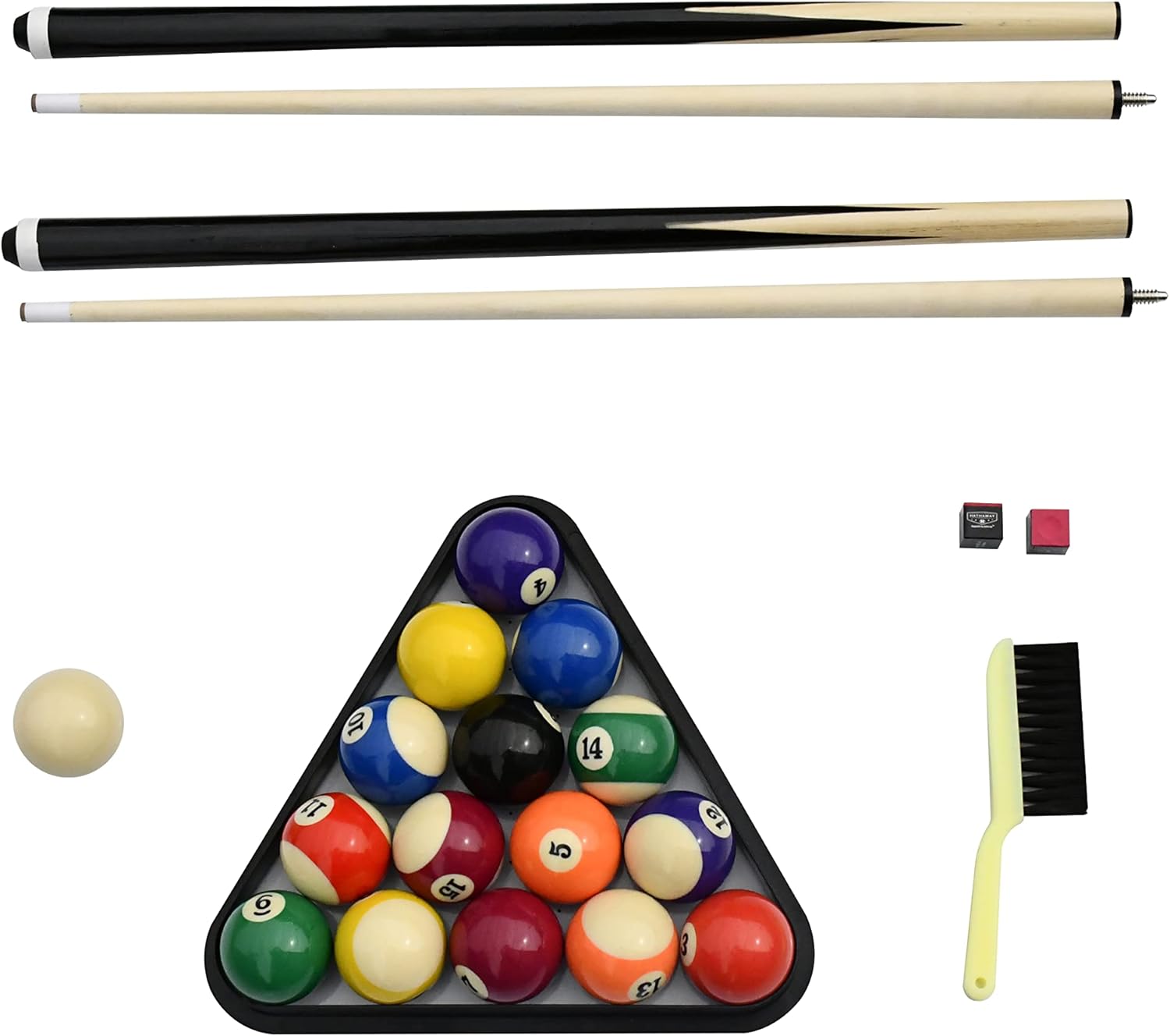 Hathaway Fairmont Portable 6-Ft Pool Table for Families with Easy Folding for Storage, Includes Balls, Cues, Chalk (Red) : Sports & Outdoors