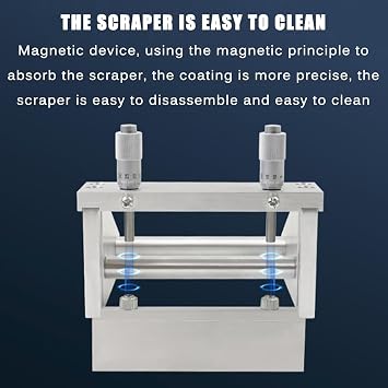 Micrometer Wet Film Preparation Device, Adjustable Film Applicator Coater, 0-3500m Adjustable/Precise Film Coating/Clear Scale, for Shop