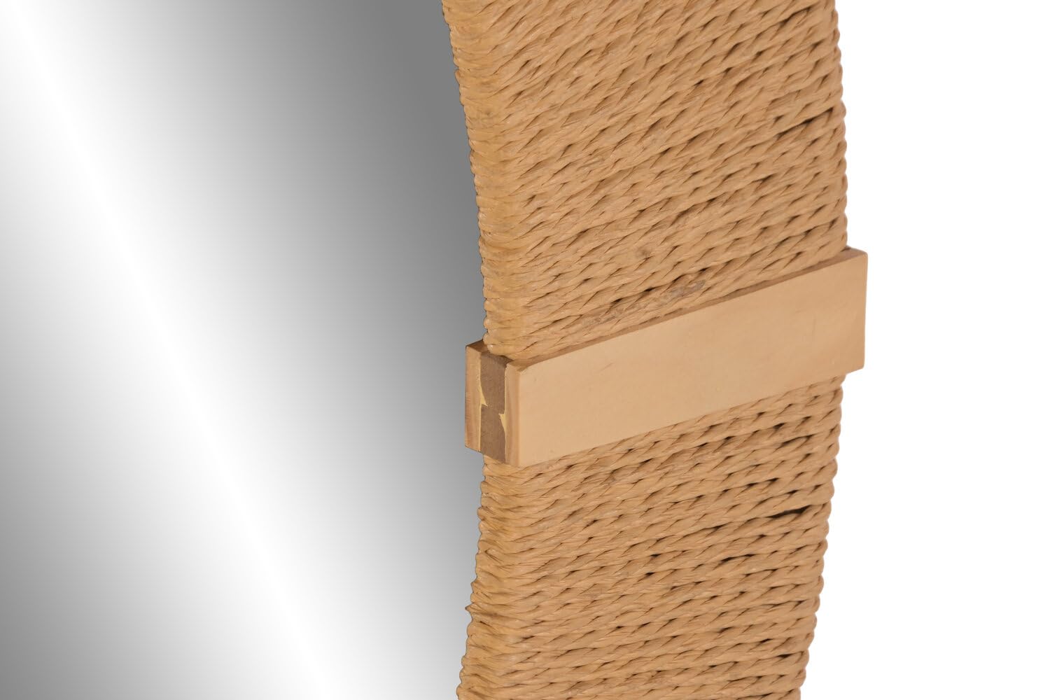 Espejo Decorativo Fibras Naturales Natural 2.8 x 90 x 90 cm