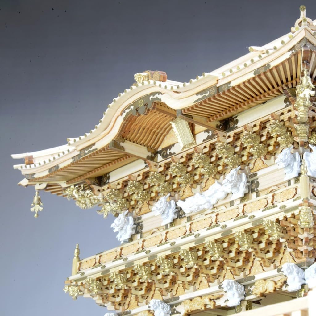 【完成品】【木製建築模型】ウッディージョー日光東照宮 陽明門白木造り 1/50 Amazon | ウッディジョー 1/50 日光東照宮 陽明門 木製模型 組み立て