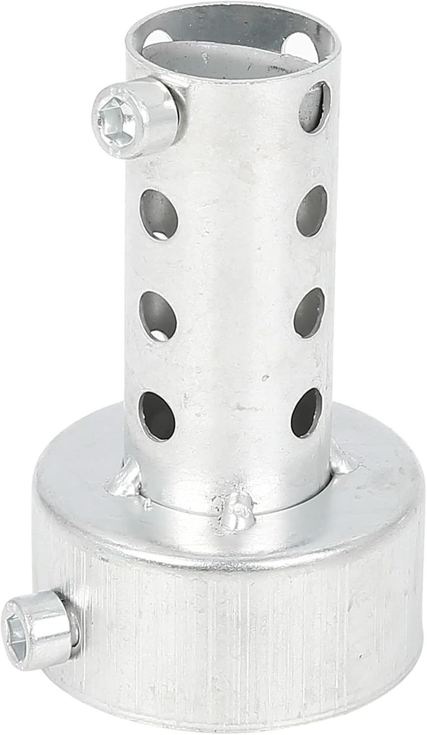 F FIERCE CYCLE 48mm Universal Motorbike Exhaust Pipe Baffle Muffler Insert Baffle Can Silver Tone