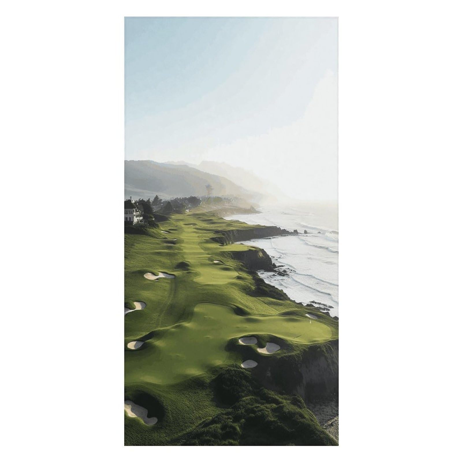 Adfgyerh Unisex Style Seaside Golf Course Bath Towels Beach Towel Lightweight Quick Dry, Bath Towel For Travel Sports Pool Swimming Bath Camping Yoga Adults160x80cm