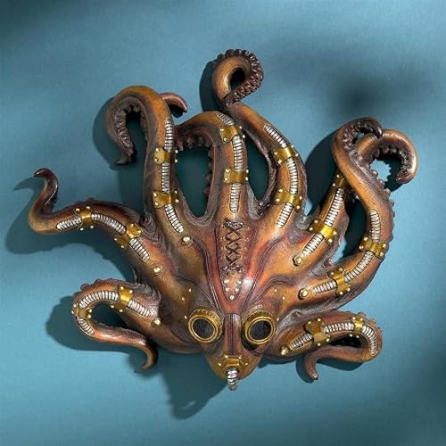 Design Toscano Steampunk Octopod Wall Sculpture, Full Color #TOP2