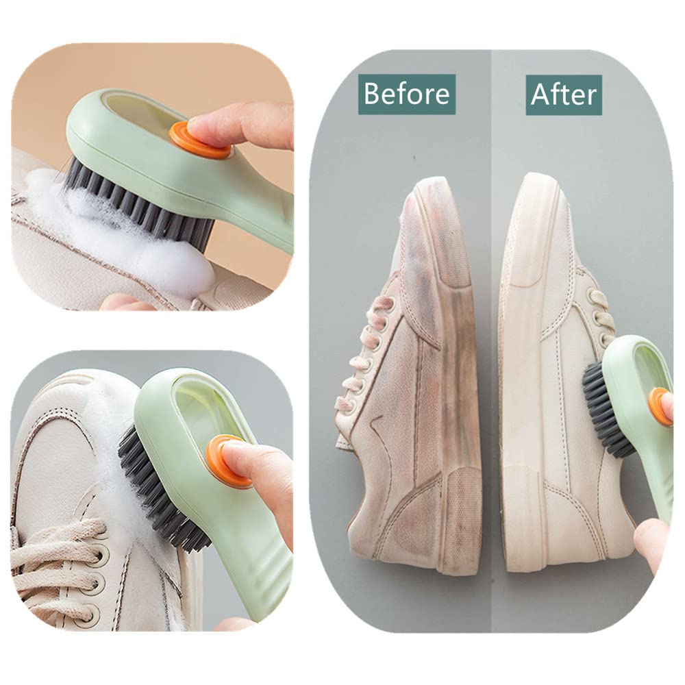 Yolistar 2pcs Brosse pour Nettoyer Les Chaussures,Nettoyant pour Sneakers,Brosse à Chaussures