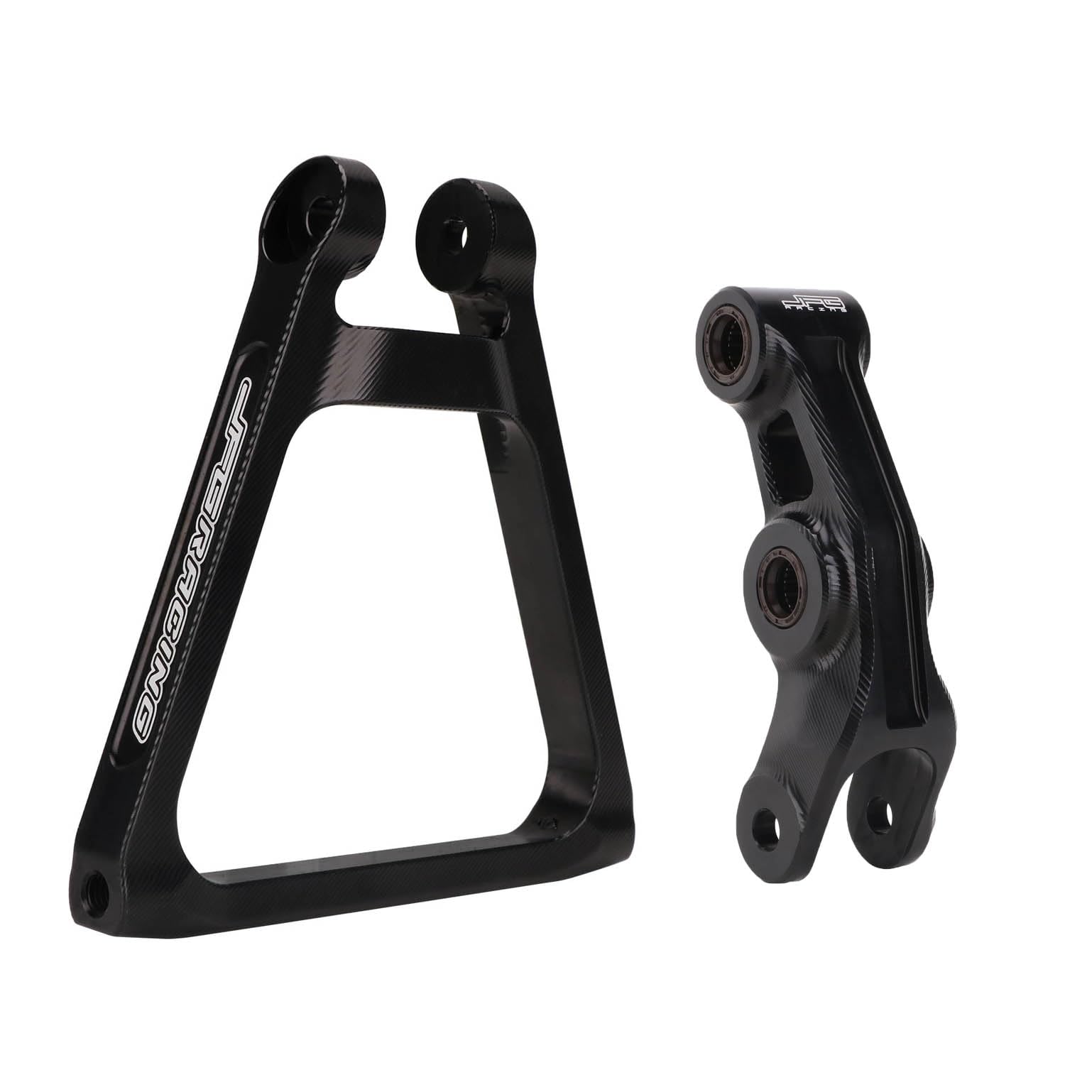 JFG RACING Triangle Progression Arrière Moto Tringlerie Suspension Aluminium + Kit de Liaison Arrière pour sur Ron Light Bee S/X Segway X160/X260-Noir