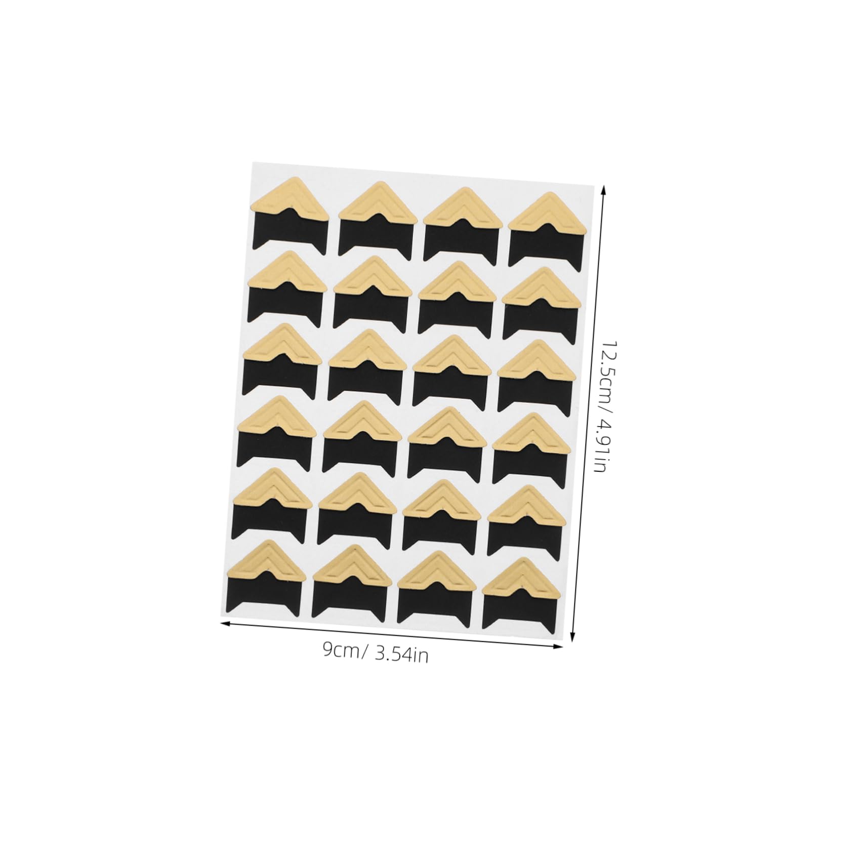 KALLORY 10pcs Self Adhesive Photo Corners for Scrapbooking Decorative Scrapbook Stickers for Memory Books