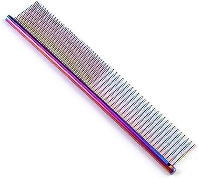 1 Piece Pet Comb Stainless Steel Dog Comb Cat and Dog Metal Comb Pet