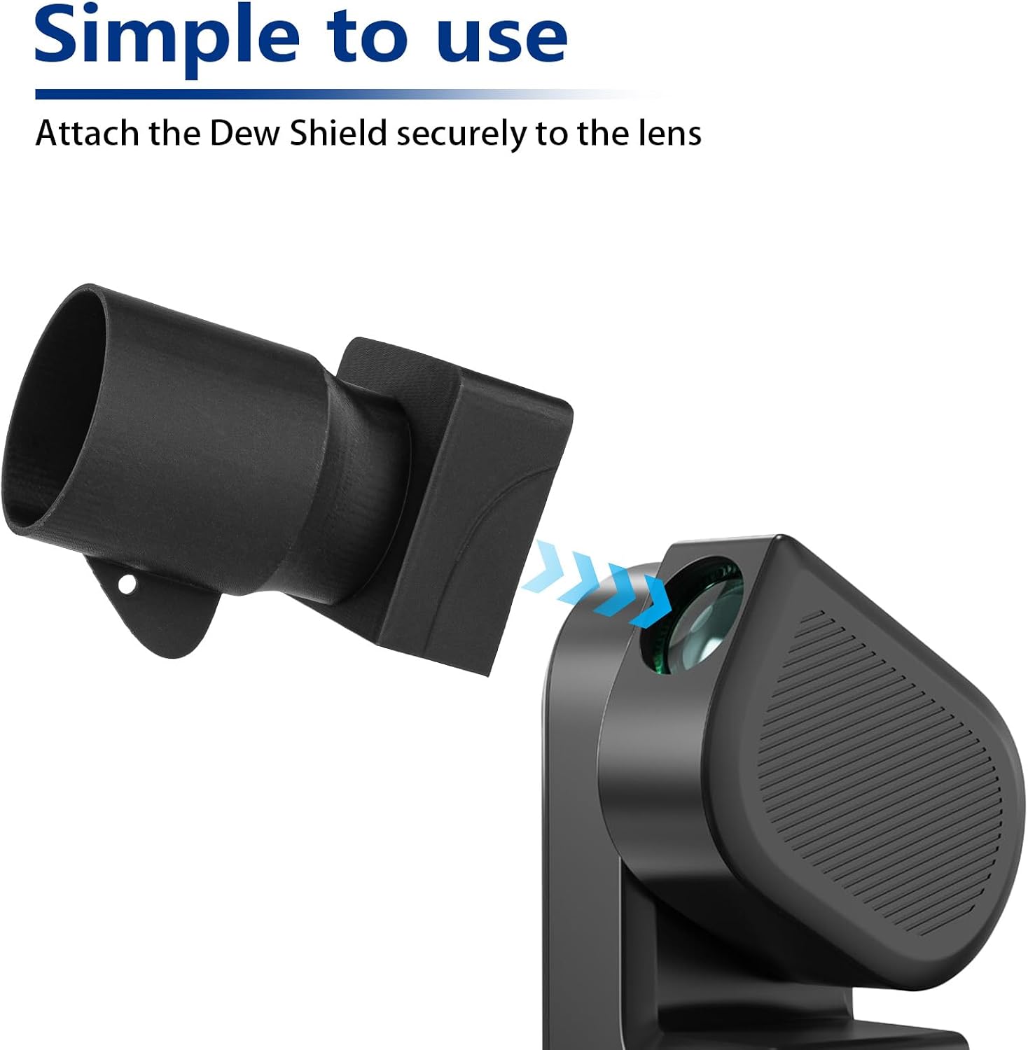 Dew Shield Compatible with Seestar S50, Precision-Designed Protective Cover for Telescope Lens, Prevents Moisture and Debris with Secure Fit