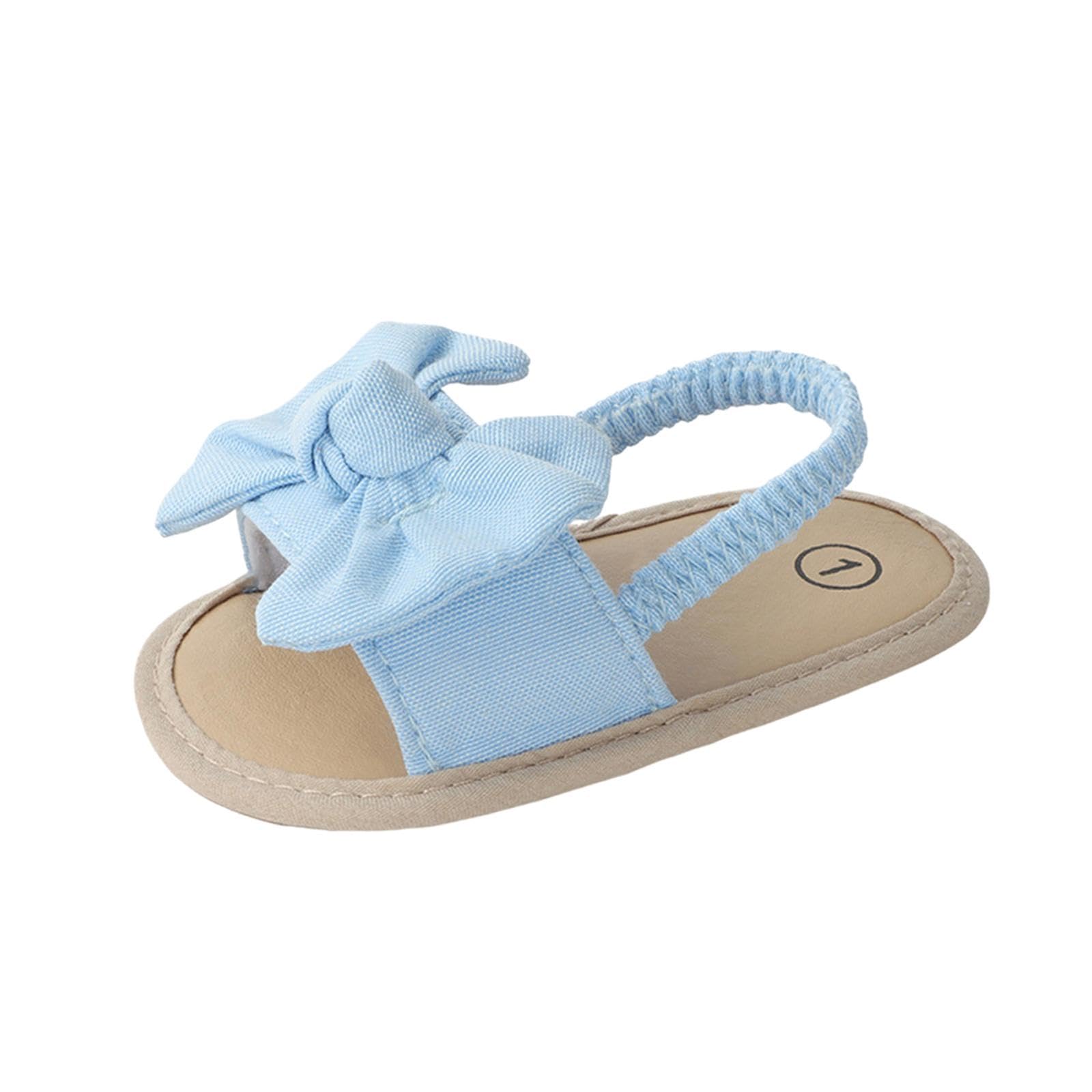 Infant Baby Girl Sandals Casual Anti Slip Outdoor Summer First Walking Shoes Blue 11cm-image-24