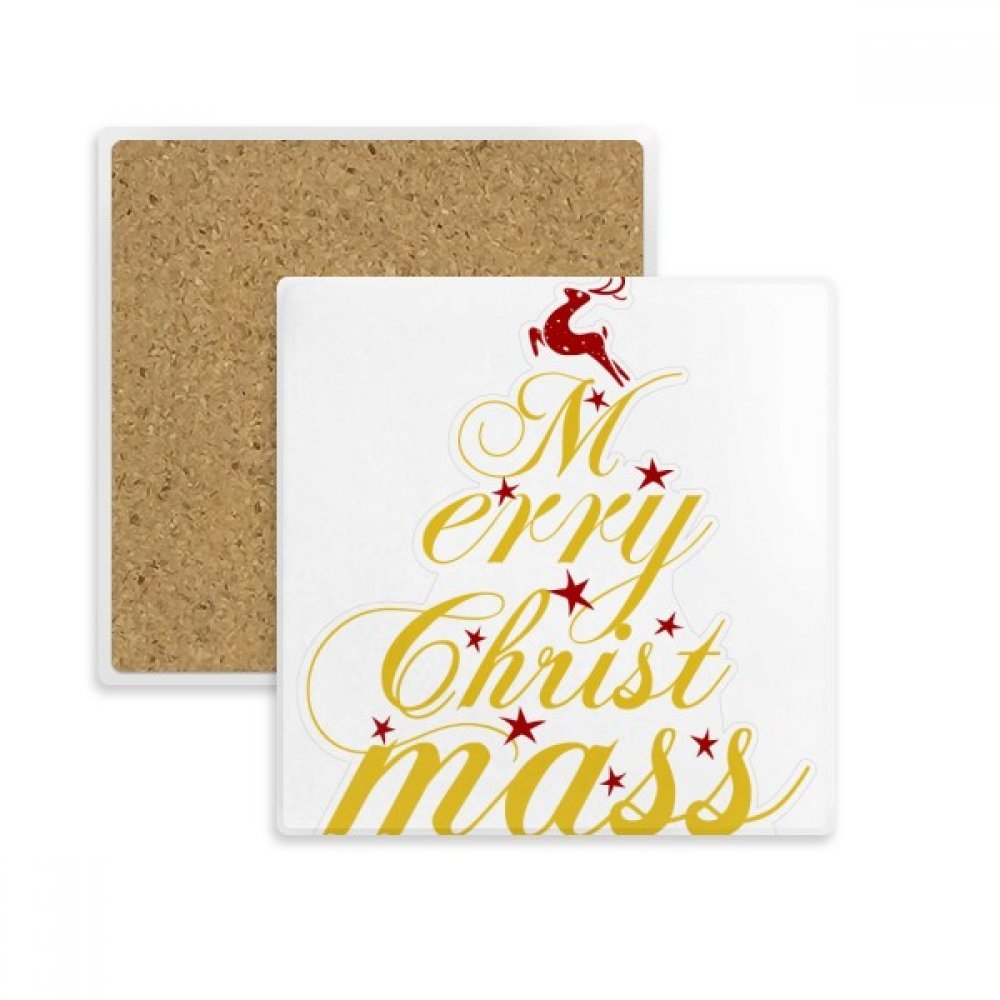 Dessous de verre absorbant contre les taches de table pour vos tasses de Noël