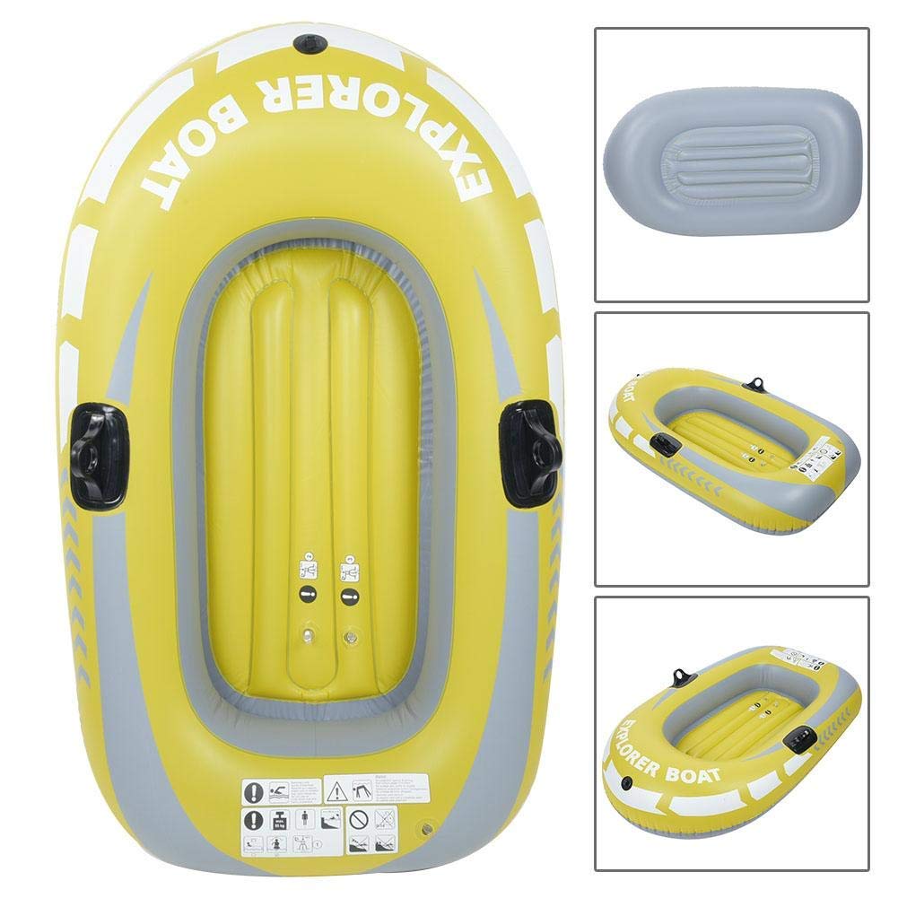 Barca Hinchable de una Sola Persona, Kayak Hinchable Zodiac Barca Inflable con Cuerda Capacidad de 180 kg