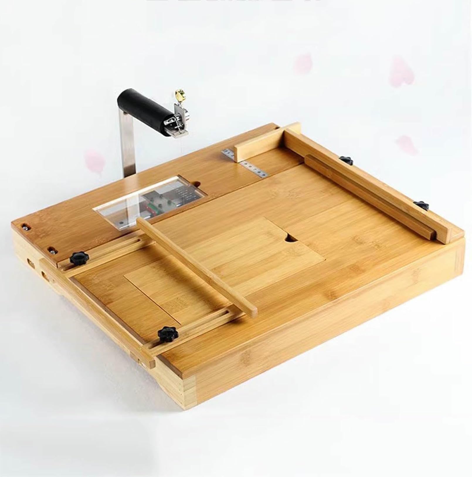 Molde ajustable para cortar pan de jabón con cortador de alambre y escala de tamaño, caja de almacenamiento oculta para hacer jabón, herramienta de corte de pan