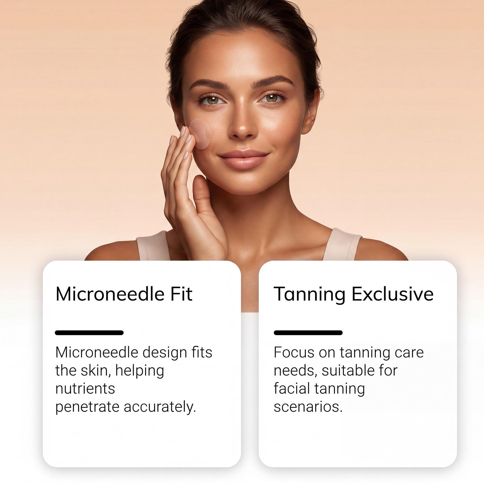 Sun-Free Glow,Microaguja Brillo Libre De Sol Microaguja Parche Luminoso Sin Sol Parche De Microaguja Brillo Libre 2026 Nuevos Parches Brillantes Sin Sol Parche De Microagujas Autobronceador (1PCS)