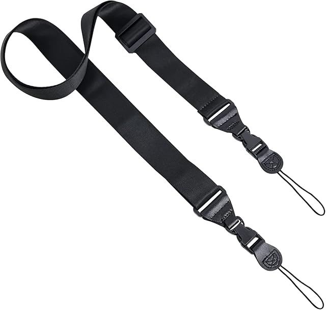Miesherk Adjustable Shoulder Strap Multifunctional Replacement for iPad Laptop Notebook Tablet Case Messenger Bags Duffel Bag Camera Comfortable Neck Strap Nylon 32"-61" Black