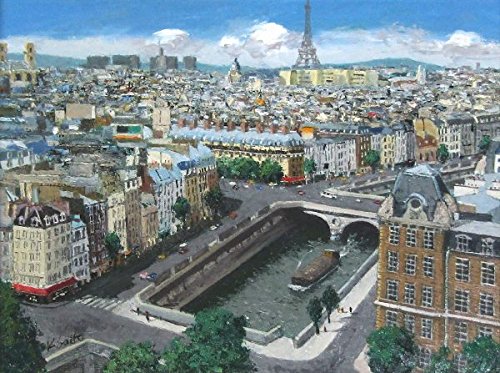 Amazon.co.jp: 斉藤要『パリ(F6号)』油彩画 風景画 フランス