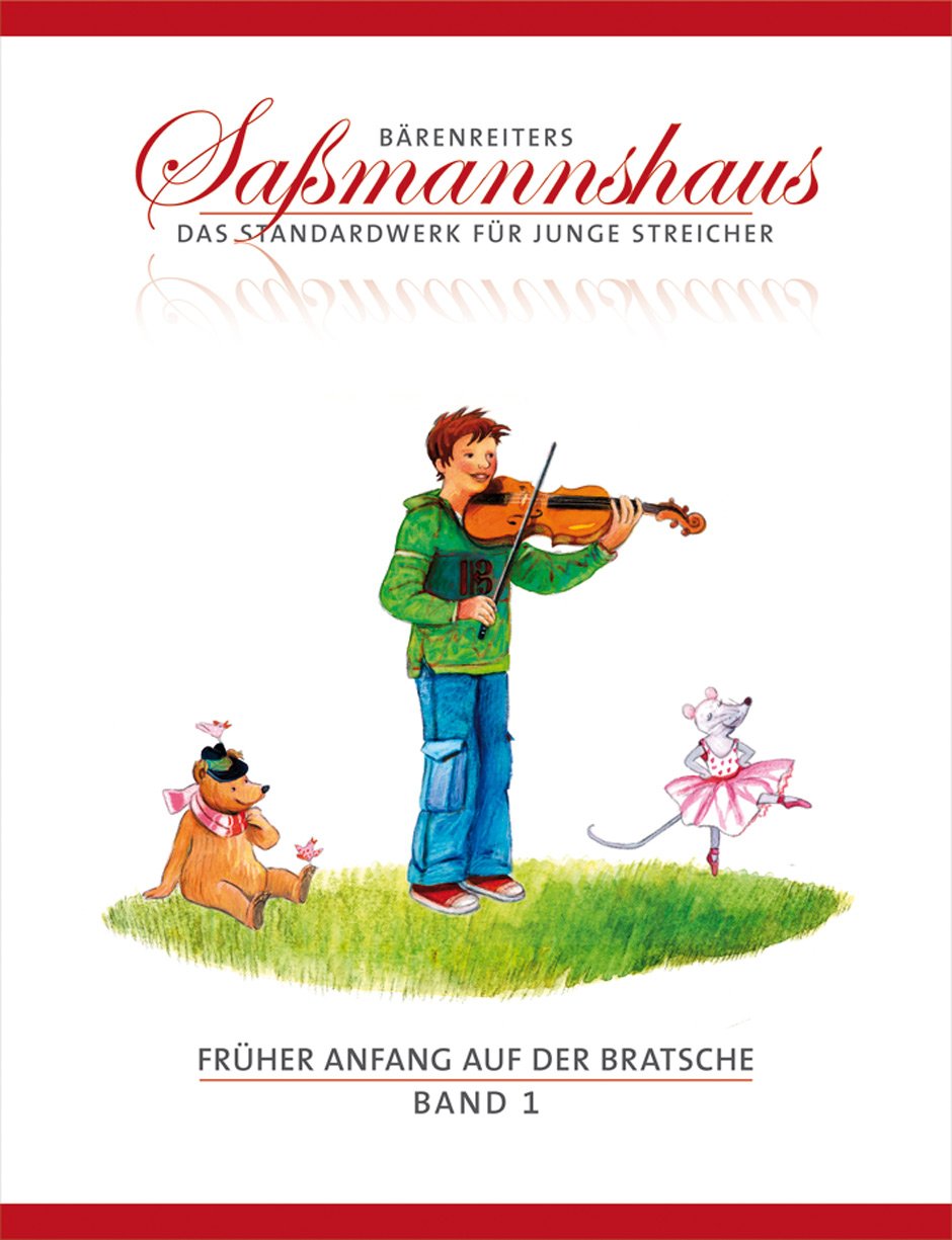 Früher Anfang auf der Bratsche Band 1 und 2 | Eine Bratschenschule für Kinder | Saßmannshaus | BA09681 + BA09682 | ISMN 9790006536351 + 9790006536368 | Soundman Kolophonium