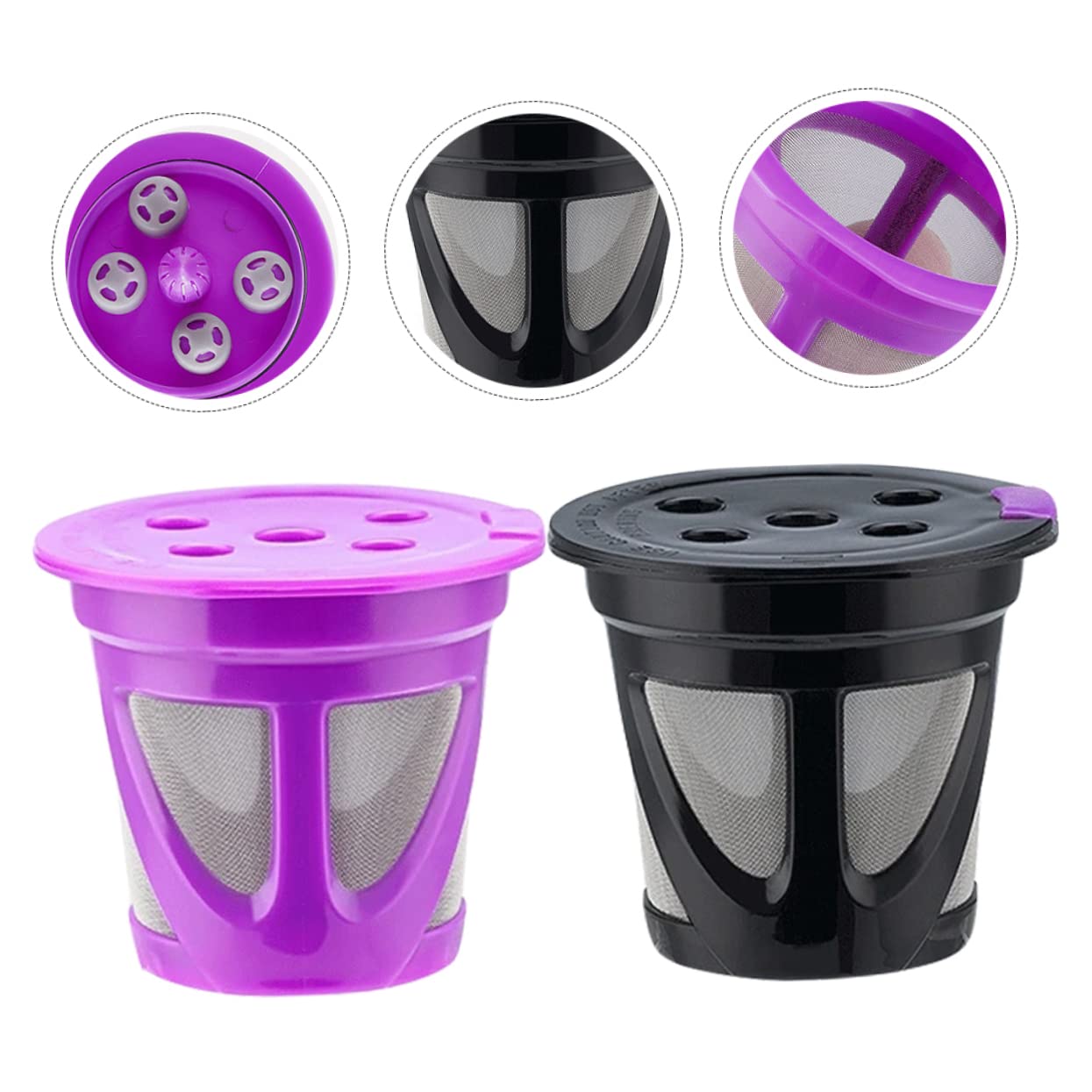 MAGICLULU 10piezas De Café Reutilizables De Filtro De Espresso De Accesorios Para Máquina De Café Compatible Cup Diseño Recargable y Fácil De Usar