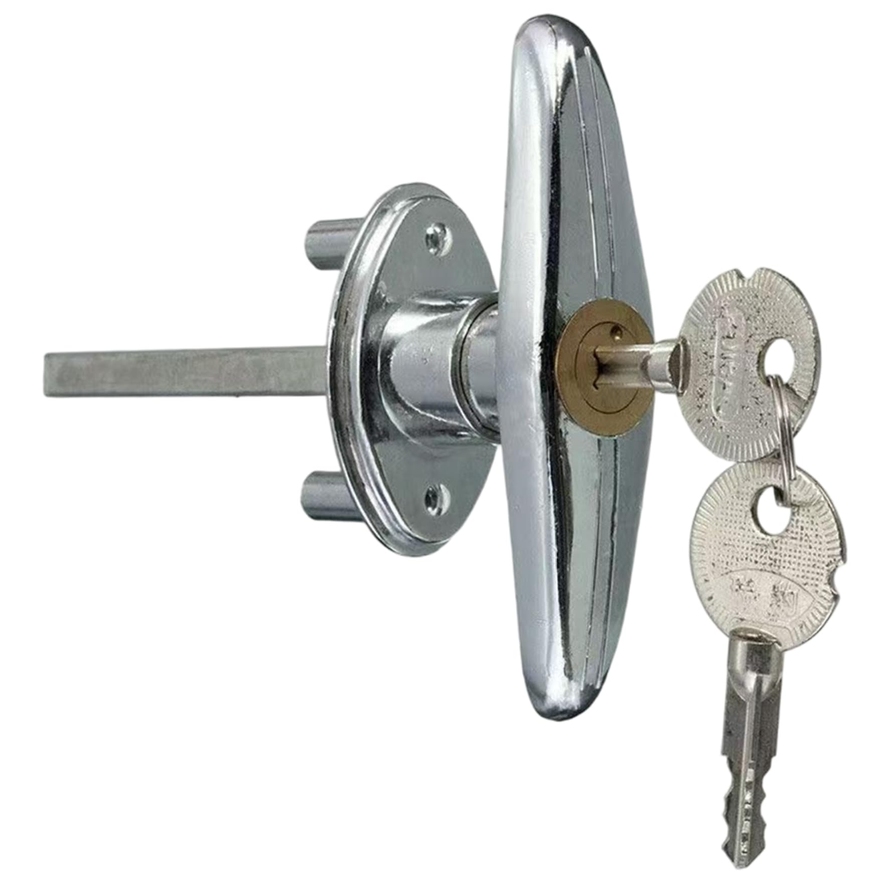 Serrure de porte de garage cassée remplacez la par cette poignée en T en métal croisé avec clés
