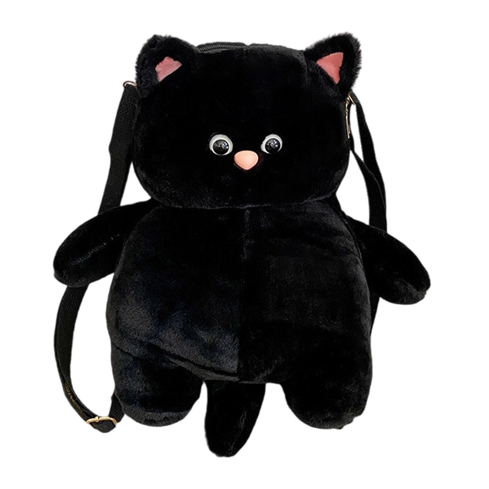 Meadawgs®Cat Plush Toy Backpack Decoration Stuffed Animal for Children Women Shopping Black|Clothing, Shoes & Accessories|Womens Handbags & Bags-image-41