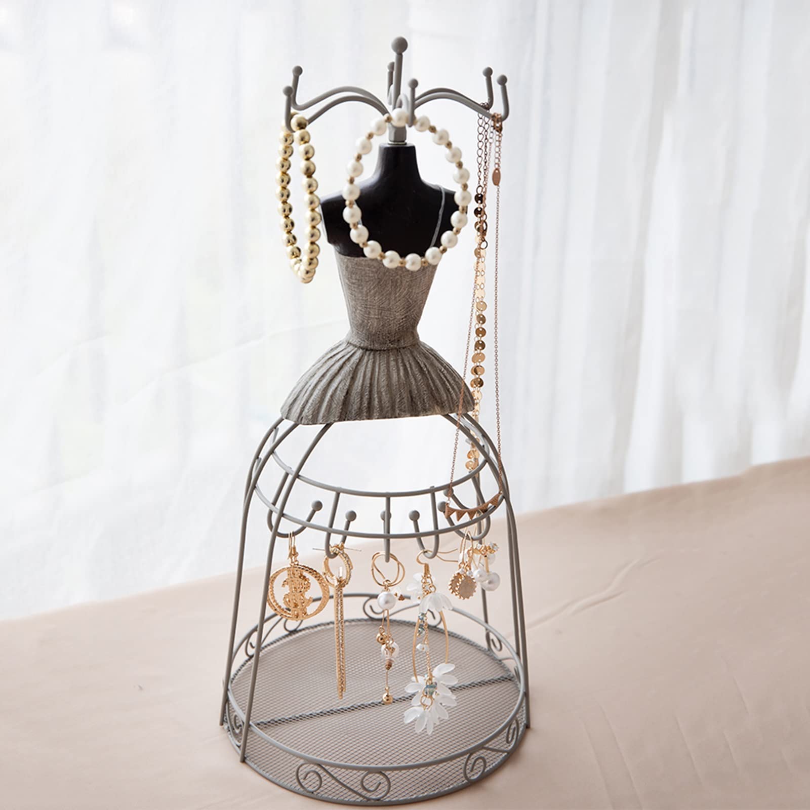 Amazon.com: Jewelry Display Stand Jewelry Display Dress Form Mannequin  Holder Jewelry Stand Organizer Display Necklace Earring Organizer Rack  Tower Decoration Jewelry Organizer Holder : Clothing, Shoes & Jewelry