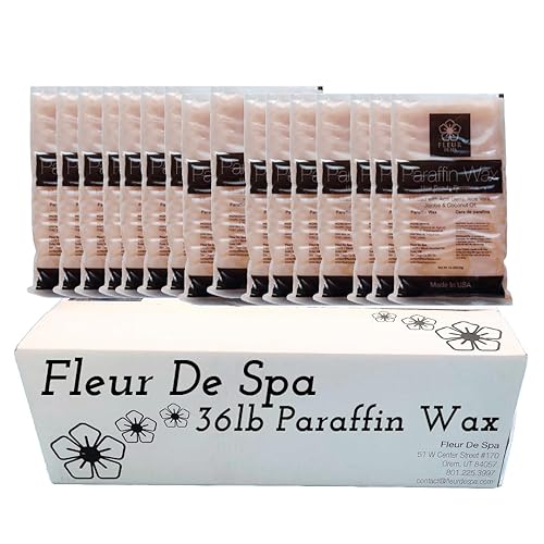 Miniatura 44 de FLEUR DE SPA - Recambios de cera de parafina de 1 libra - Fabricado en Estados Unidos - Infundido con aceites de coco y jojoba - Hidratante