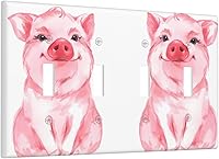 Vista 10 de Cubierta decorativa para interruptor de luz dúplex de 1 banda, placa frontal eléctrica, placa de receptáculo para baño, cocina, decoración del hogar