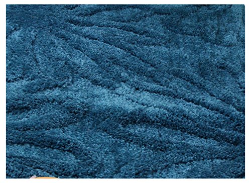Gözze Bath Mat Flower, Polyester-Microfibre, turquoise, 70 x 120