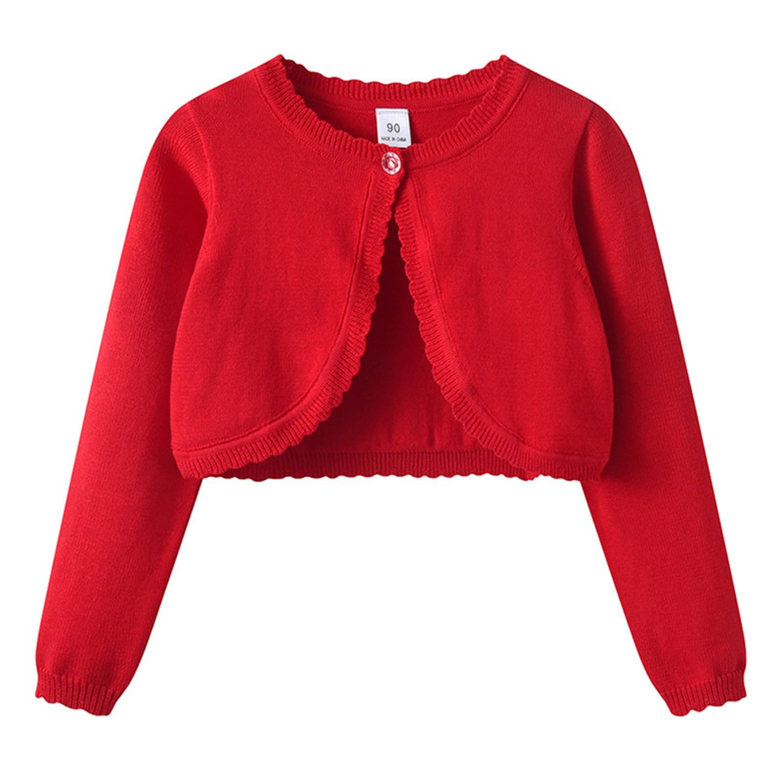 Bolero de punto para niñas con vestidos, chaqueta corta como manta perfecta | Cárdigan niña corta a vestidos, bolero para vestidos con tirantes y vestidos de verano