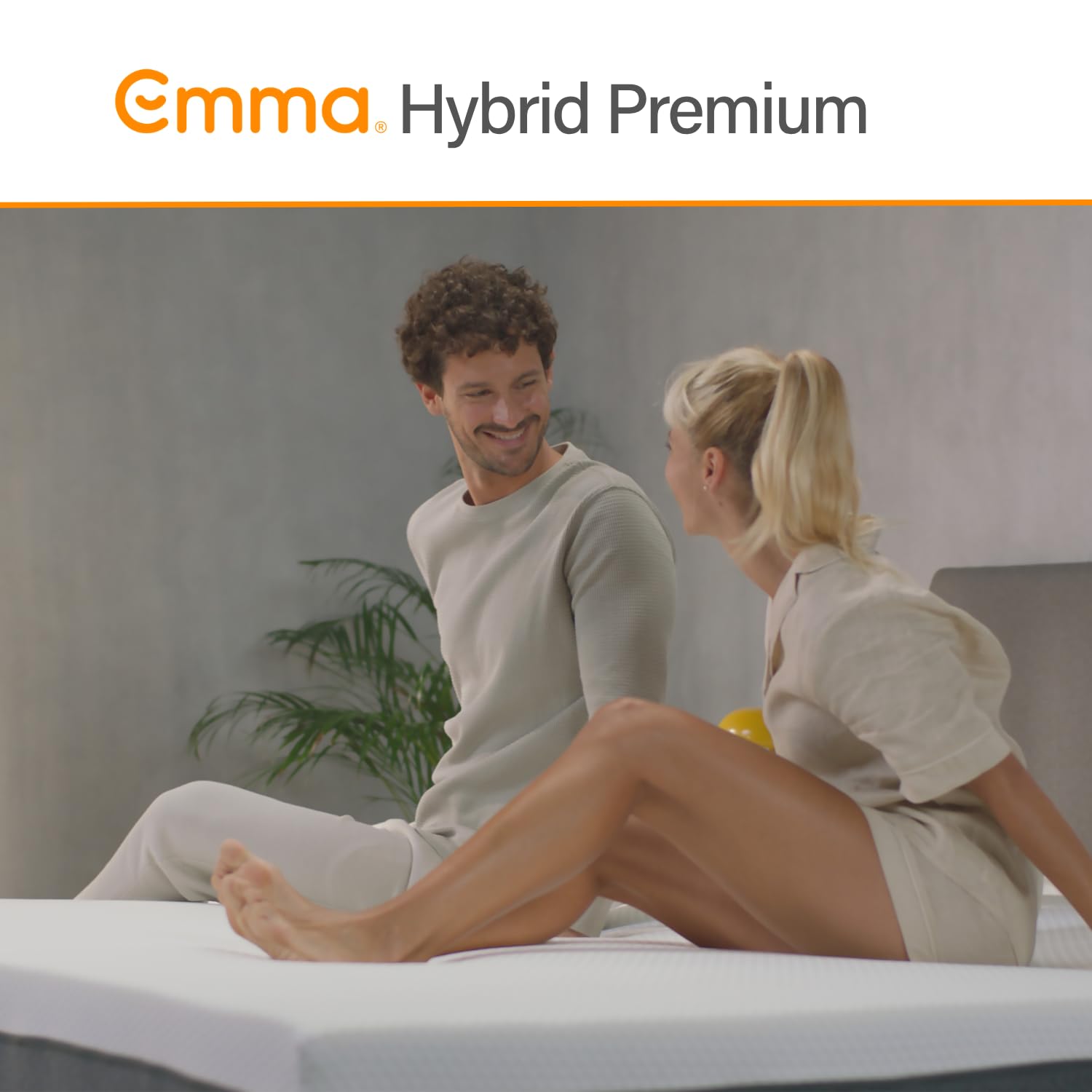 Emma Colchón Hybrid Premium Queen Size 150x190cm de Memory Foam & Resortes Colchón en Caja Tecnología Alemana 10 Años de Garantía & 100 Noches de Prueba