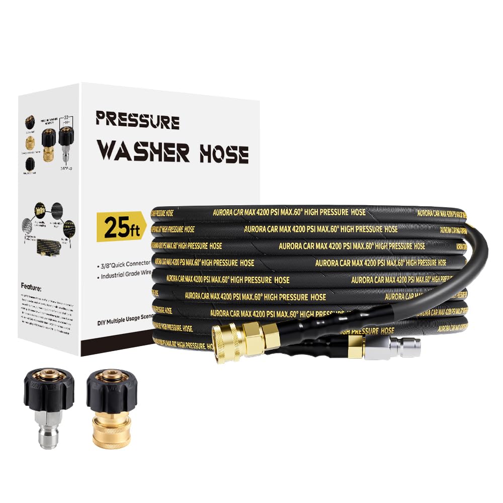 AURORA CAR Pressure Washer Hose 25FT