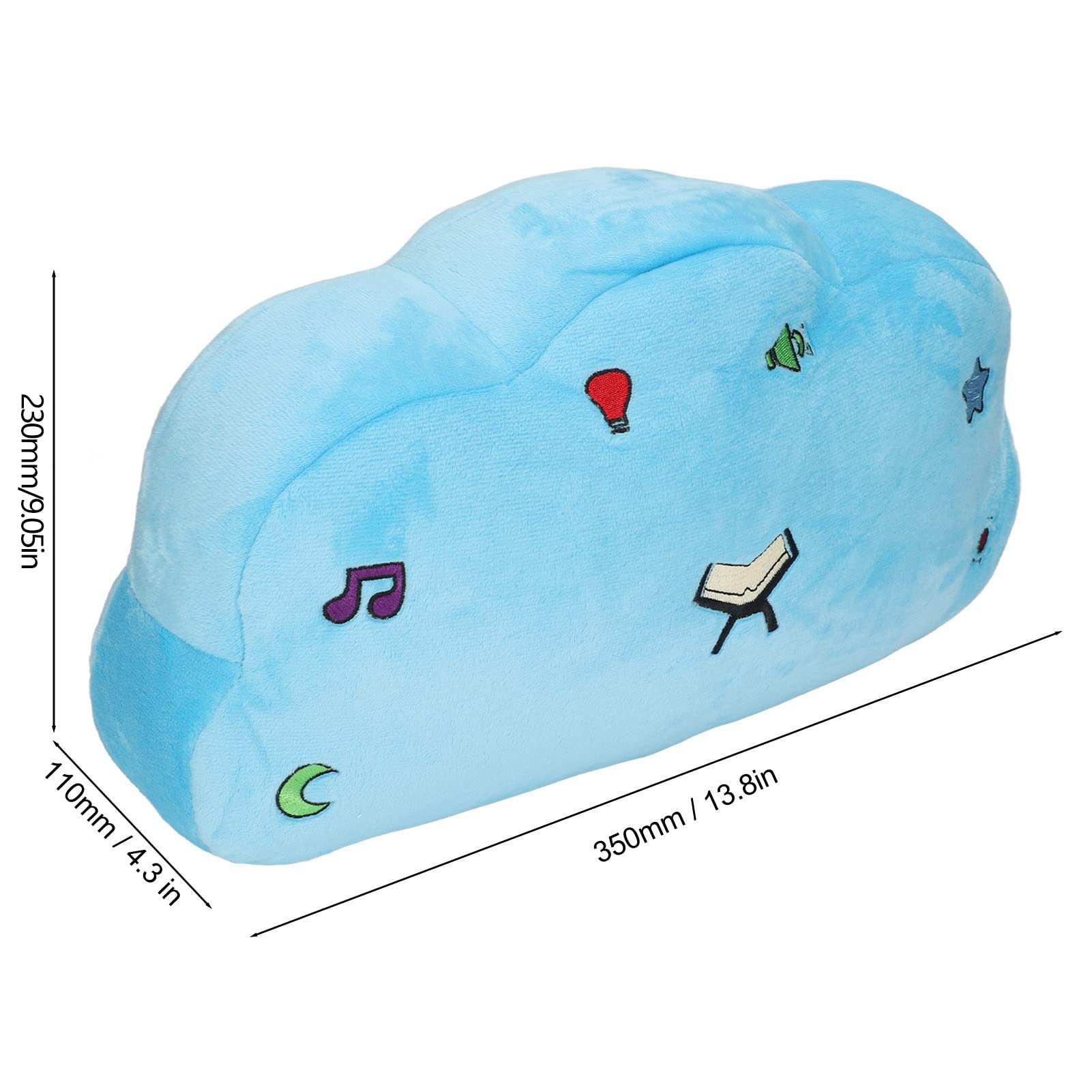 Oreiller coran pour Enfants, Oreiller pour Enfants en Polyester, lumière LED Douce et Confortable pour décorations pour Coussin