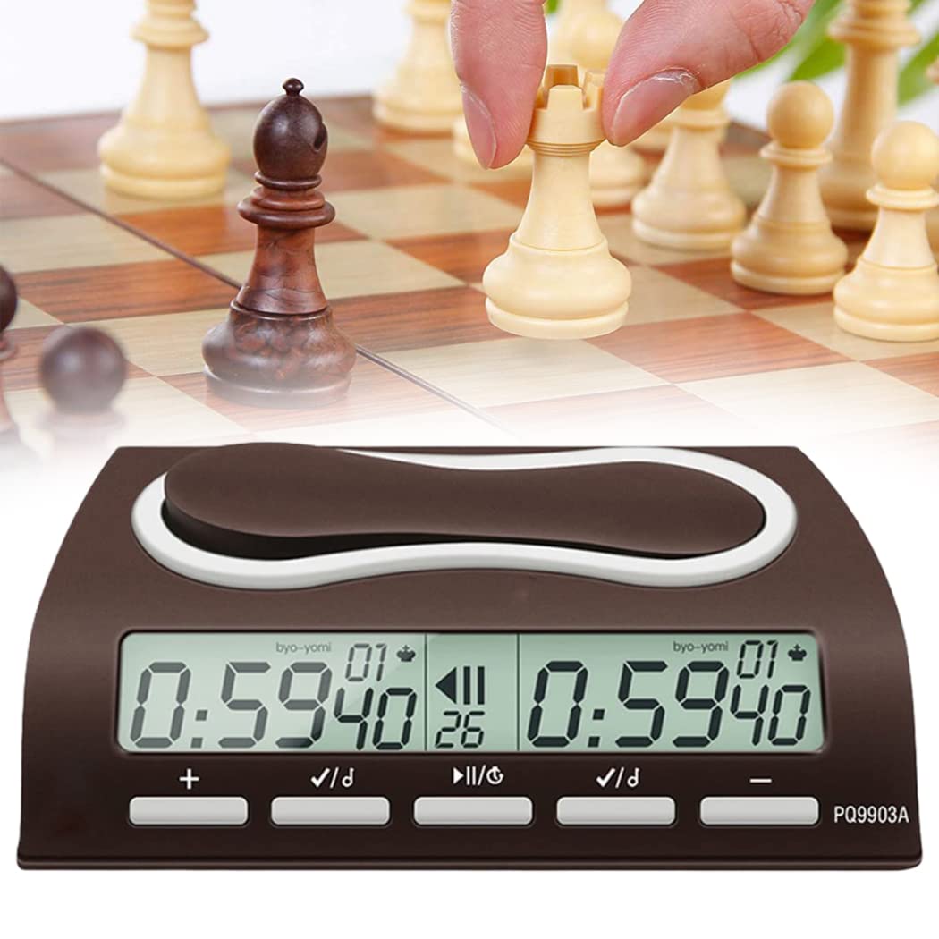 Horloge de jeu d'échecs numérique avec alarme de retard Byo-Yomi