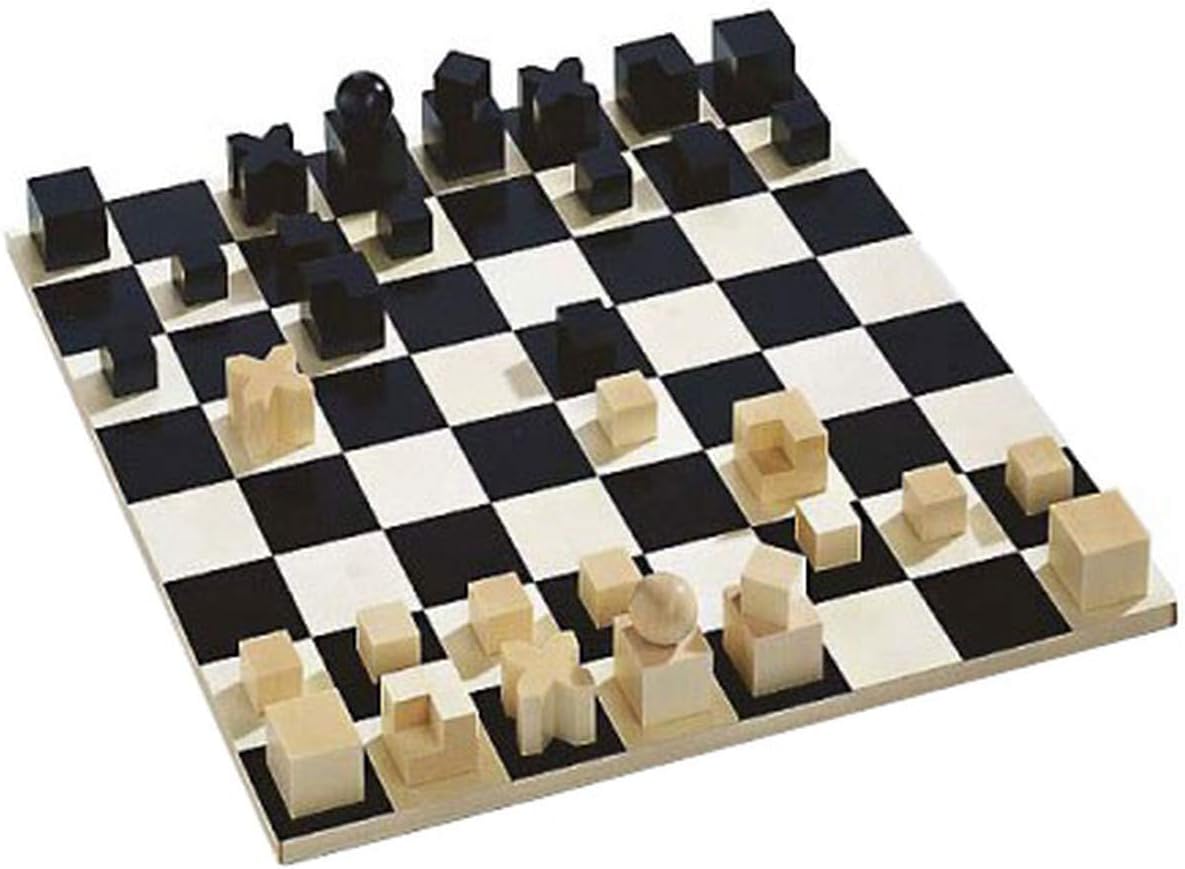 Bauhaus Design Naef Wooden Chess Board (Board Only - No Figures)