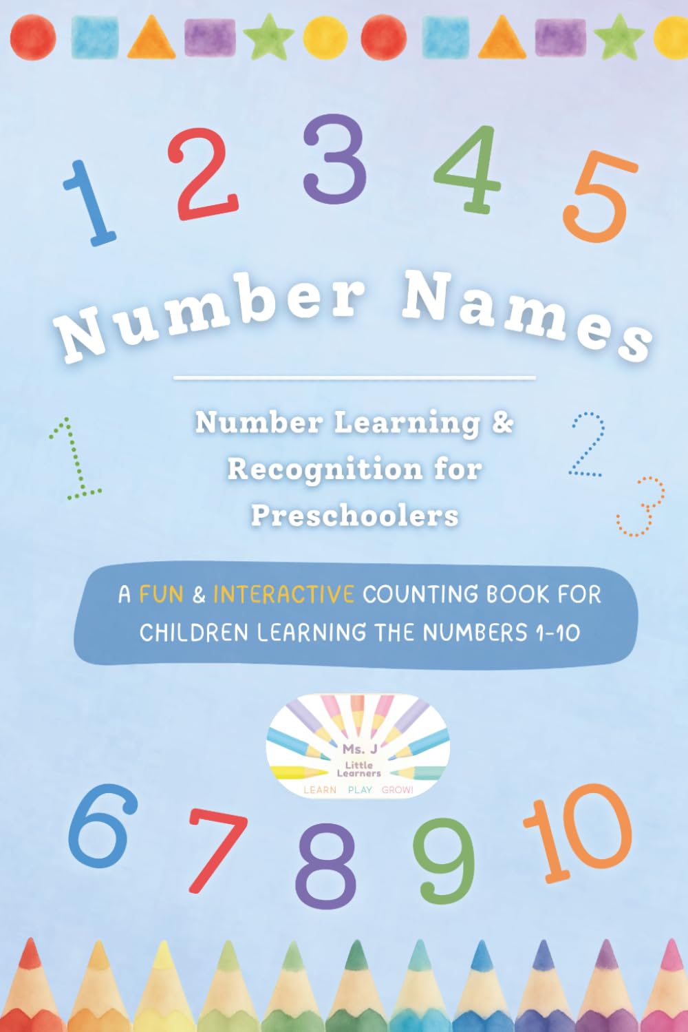 Number Names: Number Learning & Recognition for Preschoolers (Learning Books)