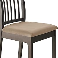 Vista 16 de Fundas de asiento de terciopelo para silla de comedor, fundas elásticas para sillas de comedor con lazos, funda protectora suave para cocina, hotel