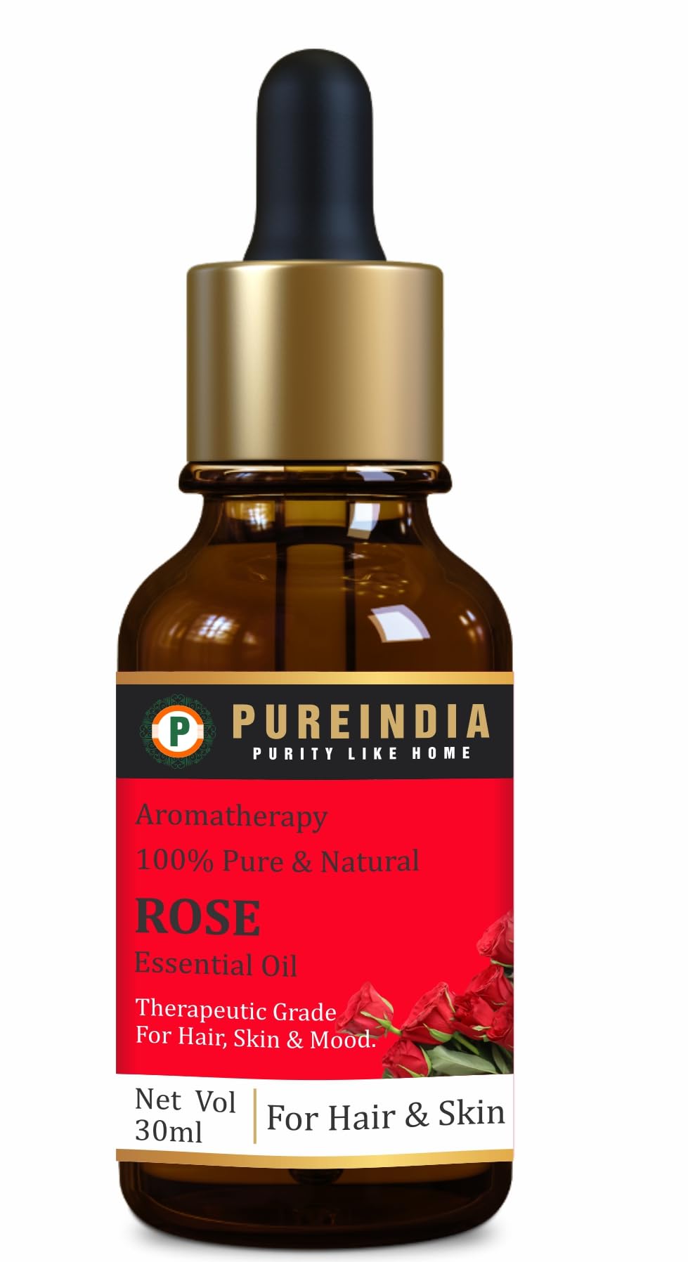 Pureindia Rose Essential oil Pure and Natural Therapeutic grade Steam distilled oil for skin care, Hair care, and Aromatherapy-30ml (B0CQVXHFRX) Amazon Price History, Amazon Price Tracker