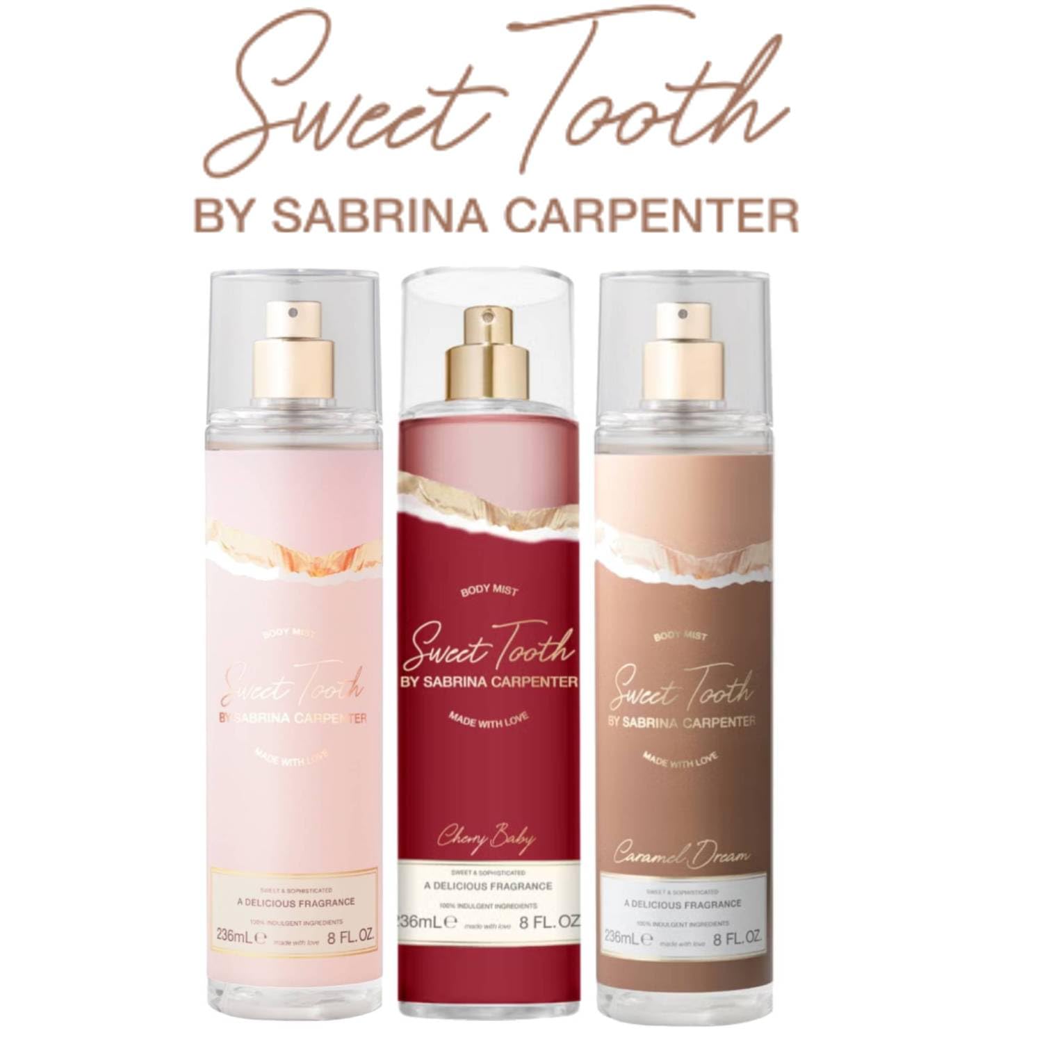 Sabrina Carpenter Sweet Tooth perfumowana woda do ciała dla kobiet różne zapachy 236 ml (zestaw)