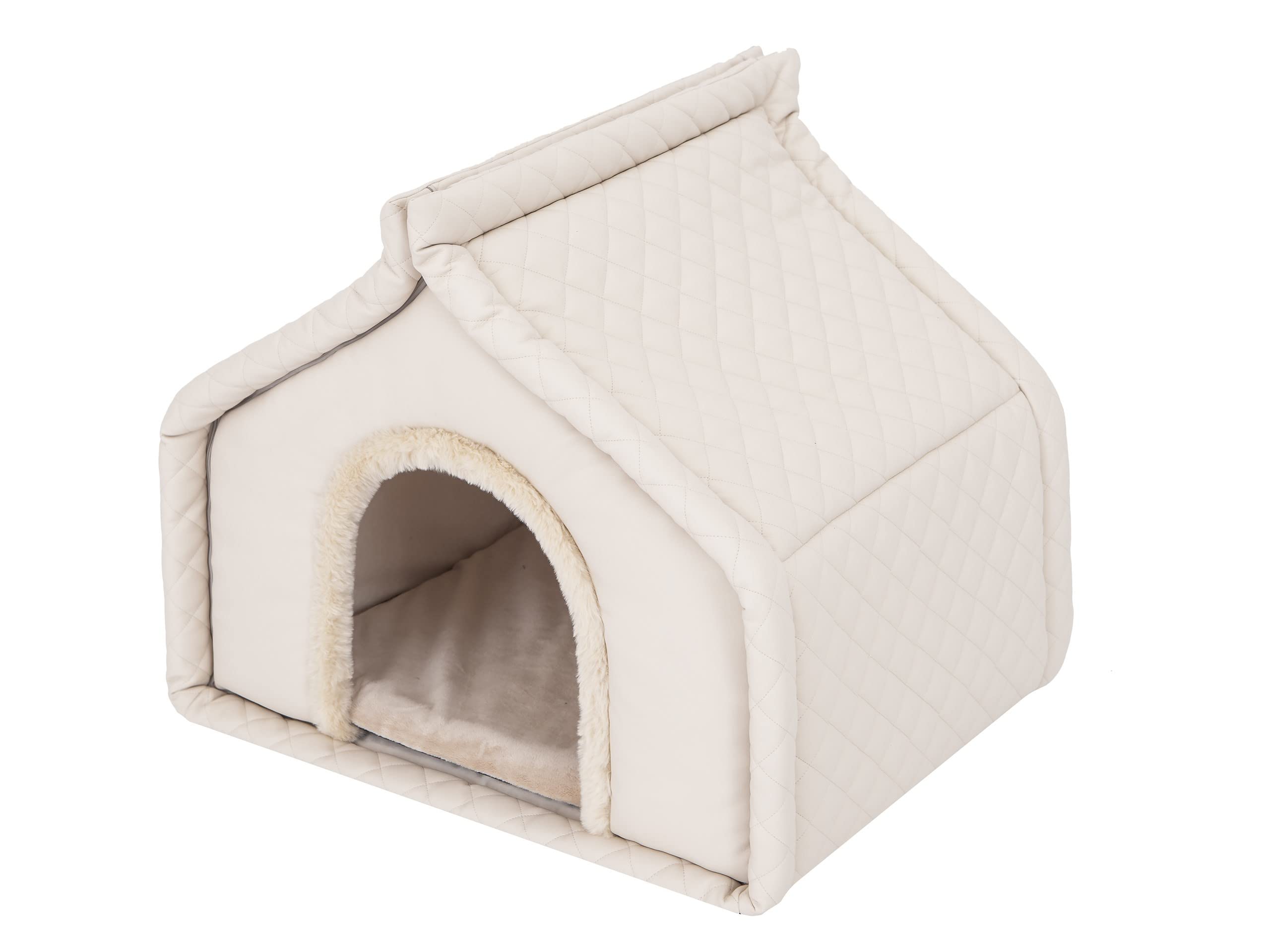 Cuccia per animali domestici, cuccia per cani, cuccia per animali domestici, cuccia per riposare, cuccia per animali domestici, cuccia per cani, cuccia per cani, taglia 2: 52 x 42 cm, beige