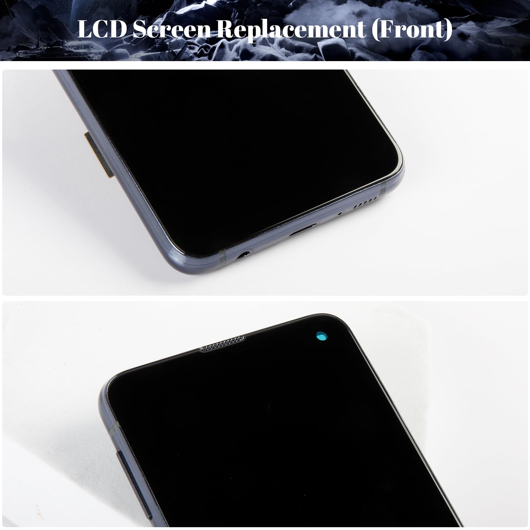 Incell LCD-Bildschirm für Samsung Galaxy S10E LCD G970 Display für SM-G970F, SM-G970U, SM-G970W LCD Display Touchscreen Digitizer Montage Reparaturteile mit Werkzeug (mit Rahmen, schwarz)