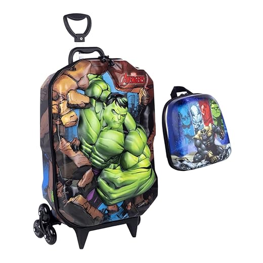 Mochila Com Rodinha, Maxtoy, Hulk