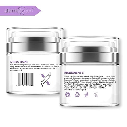 Miniatura 7 de DERMAXGEN - Fórmula de reparación de elasticidad de 30 MATRIXYL 3000 - Fórmula de reparación de elasticidad pura orgánica y potente triple