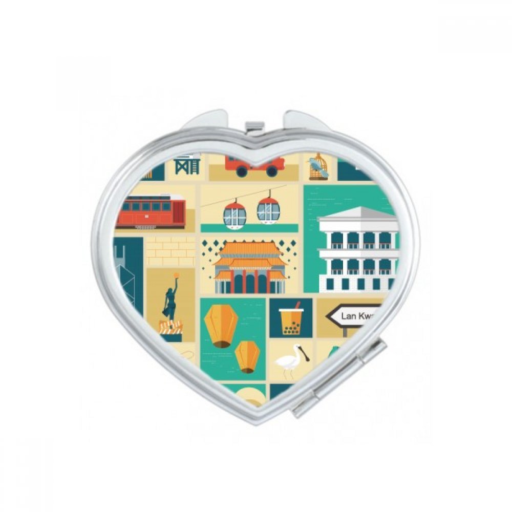 Miroir de maquillage compact portable Hong Kong pour sac à main