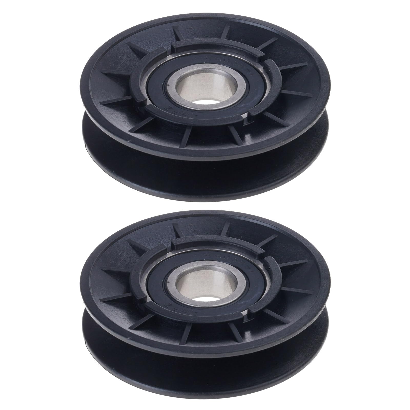 Duty V Idler Pulley Kits 2Piece Replacements for Grass Mowers X140 LA115 LA135 LA145 LA155 LA165 LA175 D110 Replacement V Belt Pulley Set
