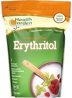 Health Garden Erythritol Sugar Free Sweetener - All Natural - Non GMO - ...