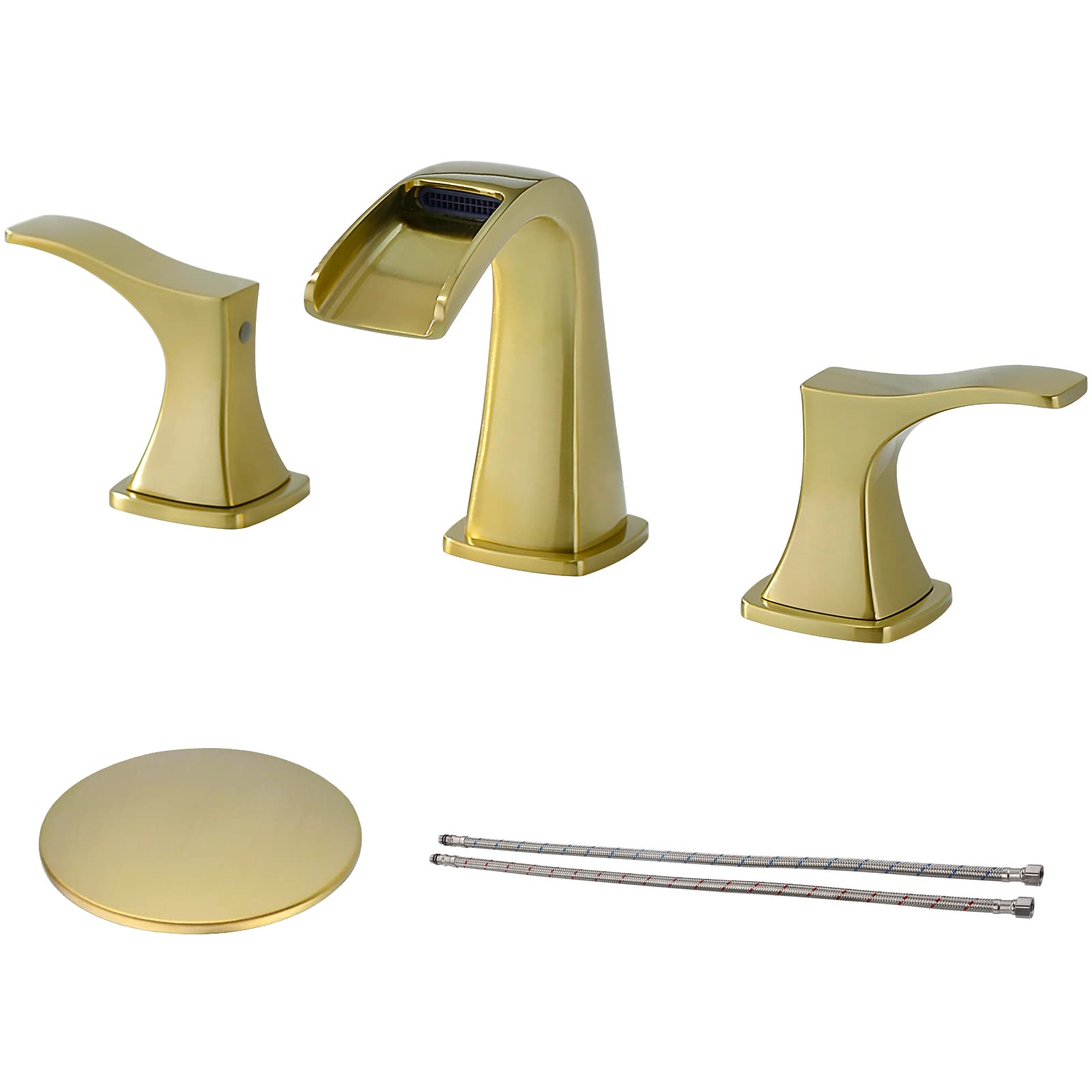 Robinet de lavabo noir mat avec bonde de vidage incluse pour vasque - 8