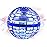 Hoofun Flying Orb Ball Toy, 2025 Magic Hover Ball Boomerang, 360 Rotating Cosmic Globe Flying Spinner, Hand Controlled Mini Drone with Led Lights, Cool Toys Gift for Boys & Girls Age 6-12, Blue