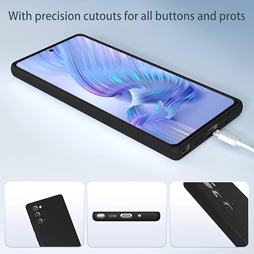 Miniatura 6 de Funda para Samsung Galaxy Note20, silicona líquida, delgada, suave TPU, protección de cuerpo completo, a prueba de golpes, para Galaxy Note20 de 6.7