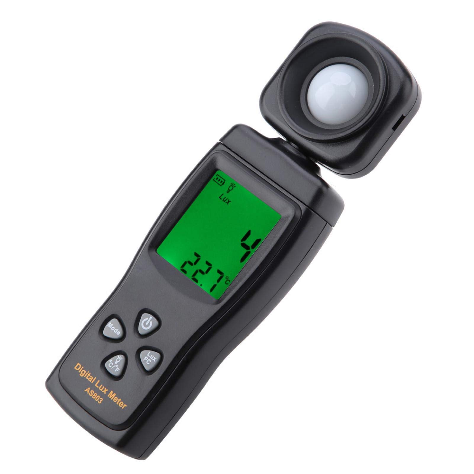 WapoRich Luxmetro Bluetooth RQ-5000APP – Misuratore Di Luce Professionale 1-400.000 Lux Con APP, Sensore 270°, Registrazione 30 Dati