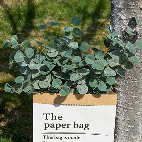 Miracliy Faux Eucalyptus Stems Artificial Eucalyptus Leaves Silk Silver Dollar Eucalyptus Olivebranches For Vases For Home Table Decor #TOP2